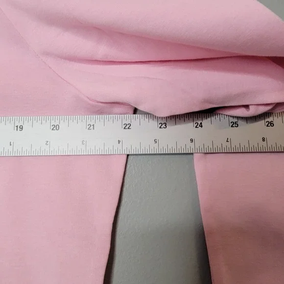 Talbots Tee Shirt Womens Size XL Baby Pink 100% Pima Cotton L/S Crew Neck Top - Picture 6 of 9